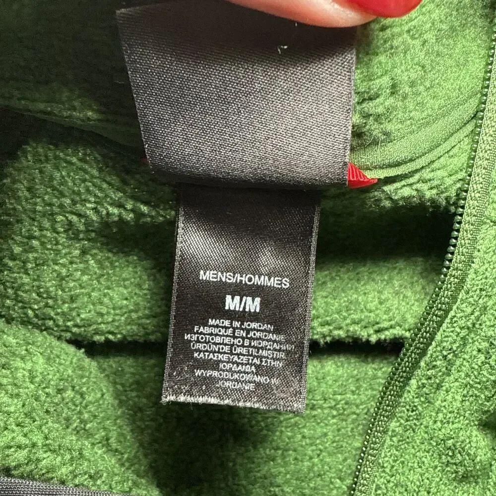 The North Face Green Pullover 1/2 Zip‎ Long Sleeve Sweatshirt Mens Medium TNF